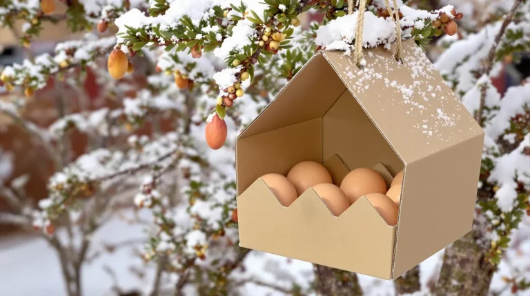 Ne jetez plus vos vieilles boîtes d’œufs, elles sont vraiment utiles au jardin pour attirer les oiseaux cet hiver