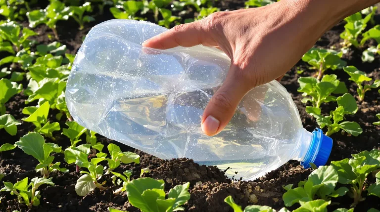 Potager : depuis que j&rsquo;utilise ces petits morceaux de bouteille, j&rsquo;arrose moins et les limaces ne reviennent plus