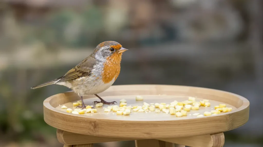 Rouges-gorges au jardin : ce soir, sortez dehors cet aliment de base à 3 centimes, que presque tous les jardiniers oublient